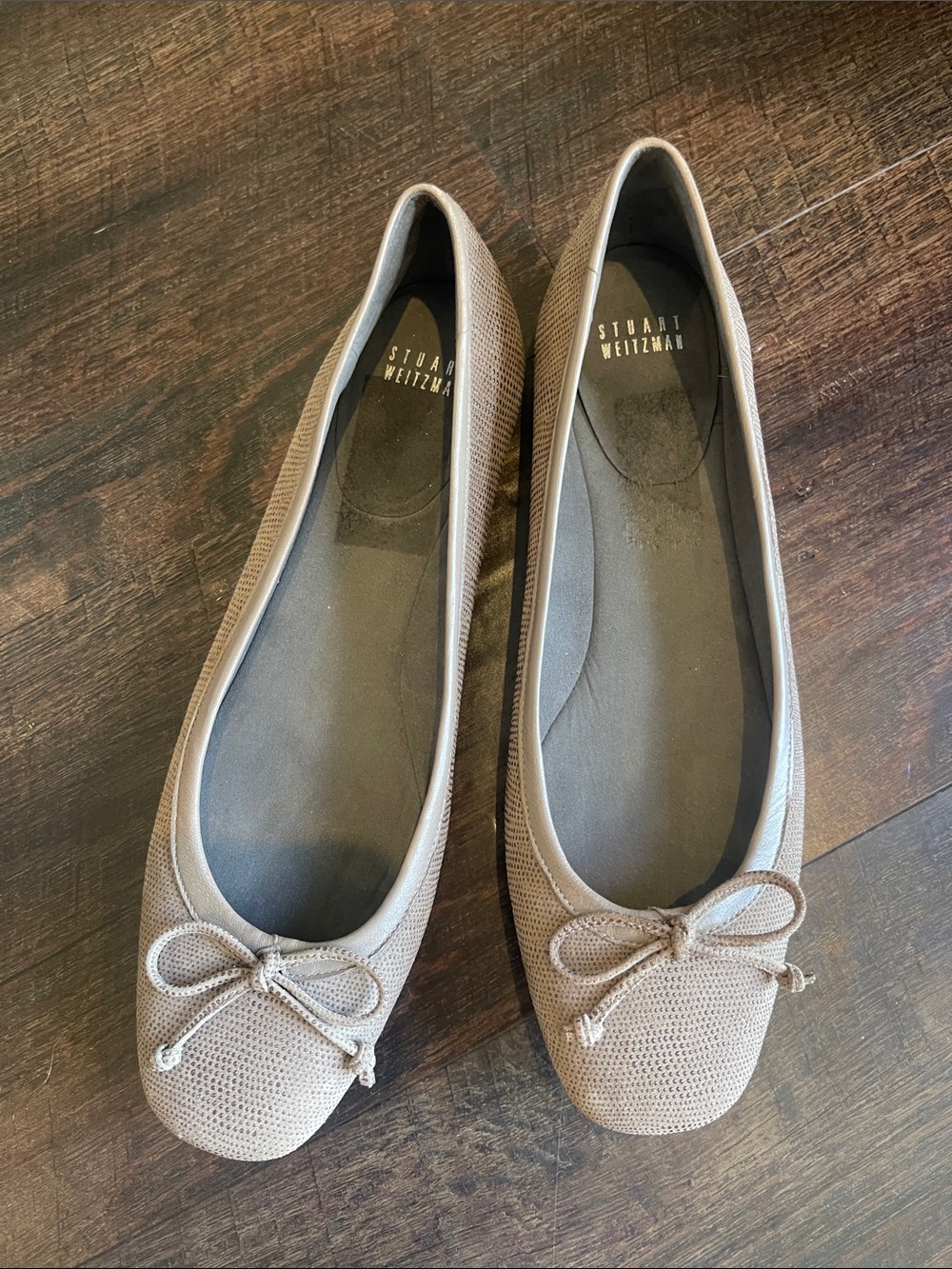 Stuart Weitzman Taupe Ballet Flats 9.5